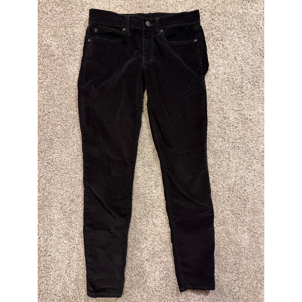 Gap 1969 Jeans‎ Womens 26/2r Black Corduroy Legging Stretch